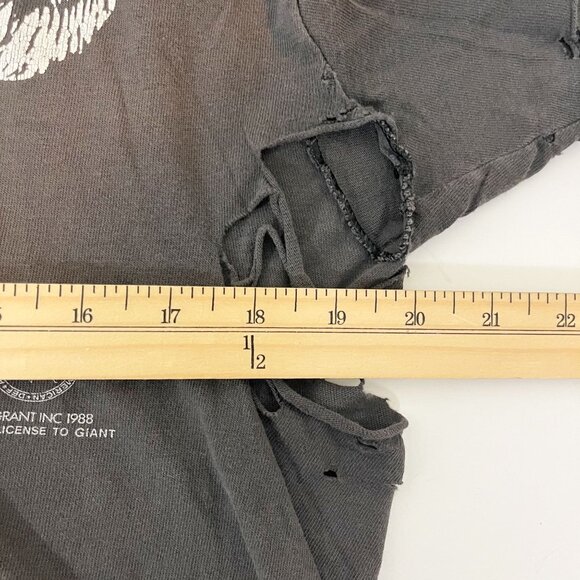 Vintage Danzig 1988 Band Tee Stedman Super Hi-Cru Made in USA Thrashed LARGE - Picture 10 of 11